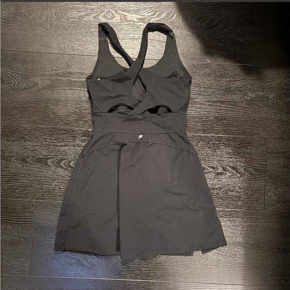 Fabletics Black Cross-Back Athletic Dress